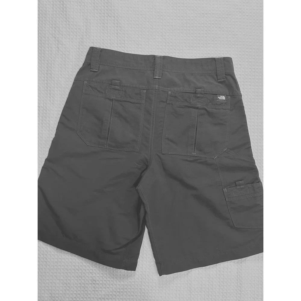 The North Face Men's Shorts Size 32 Nylon - Outdoor Hiking Charcoal Gray AXEZ